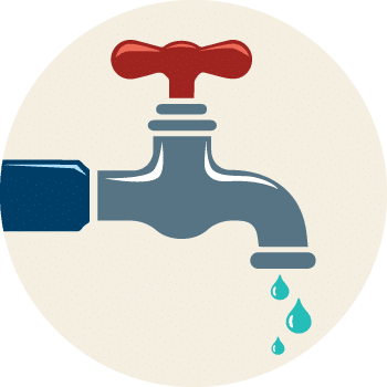 leaking faucet icon