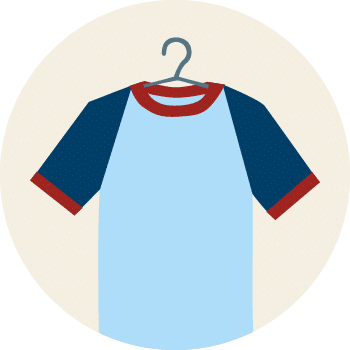 t-shirt on hanger