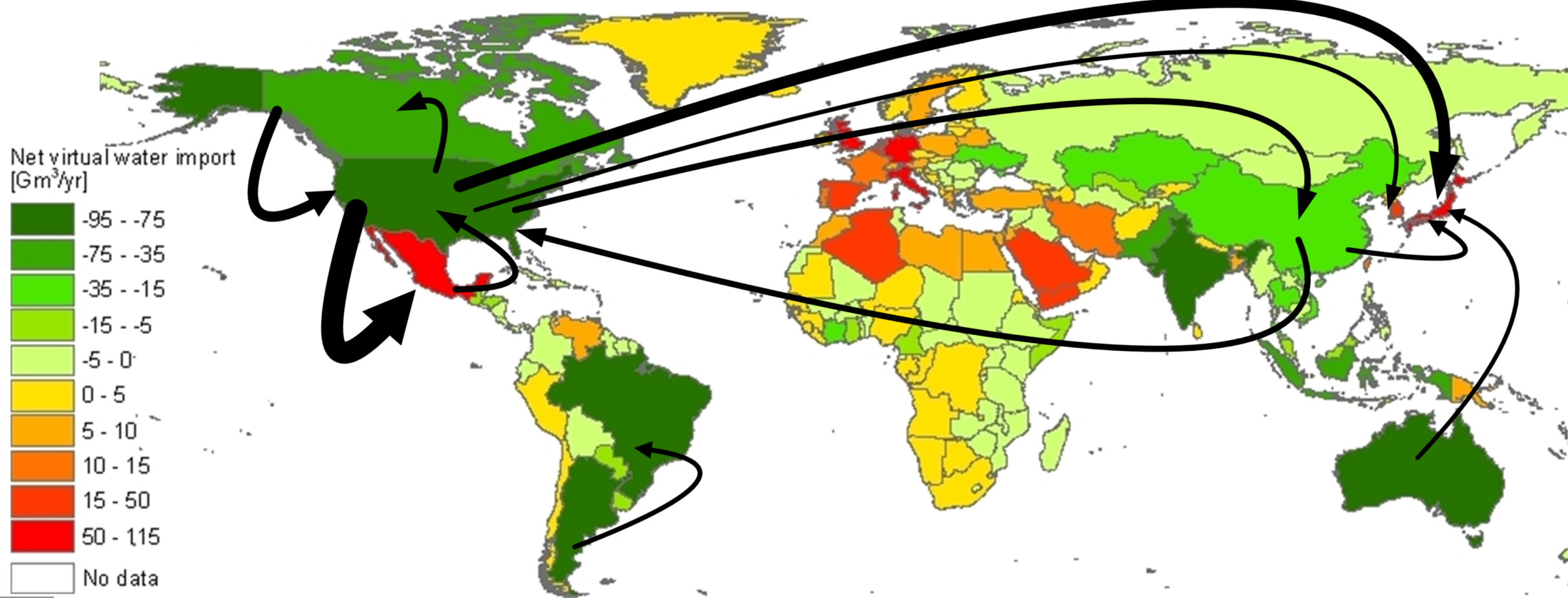 Virtual Water Trade Moves Water Around the World